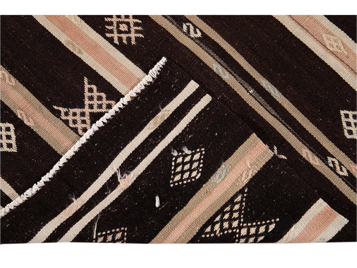 Vintage Kilim Wool Runner 3 X 9