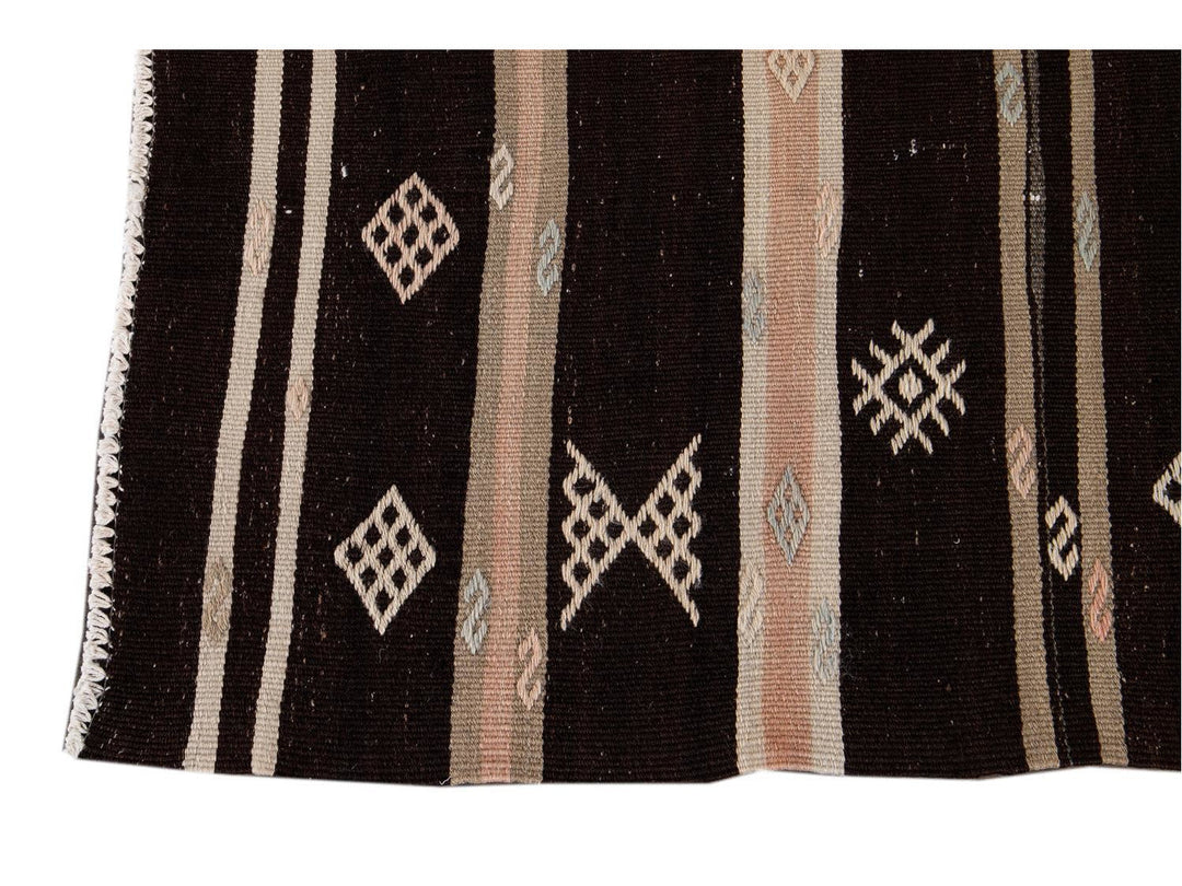 Vintage Kilim Wool Runner 3 X 9