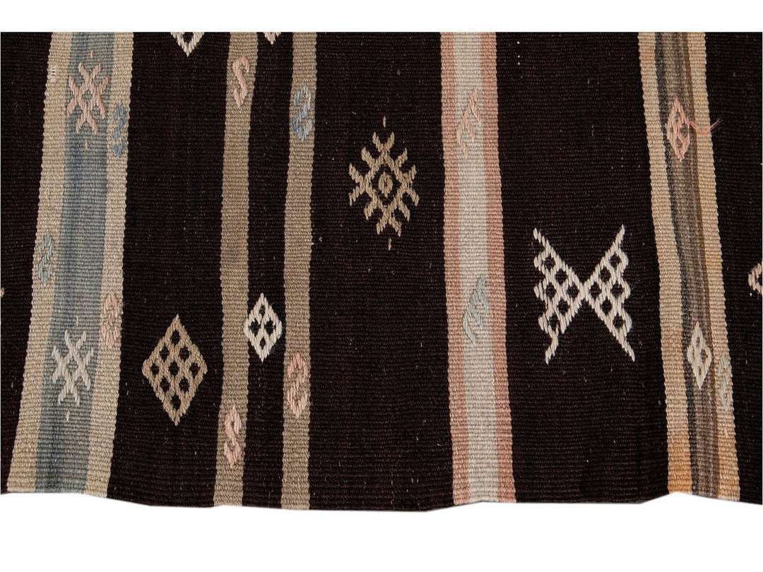 Vintage Kilim Wool Runner 3 X 9