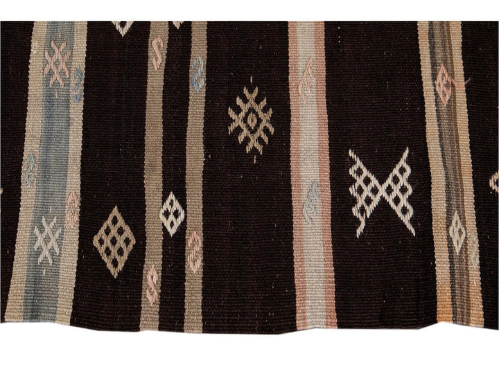 Vintage Kilim Wool Runner 3 X 9