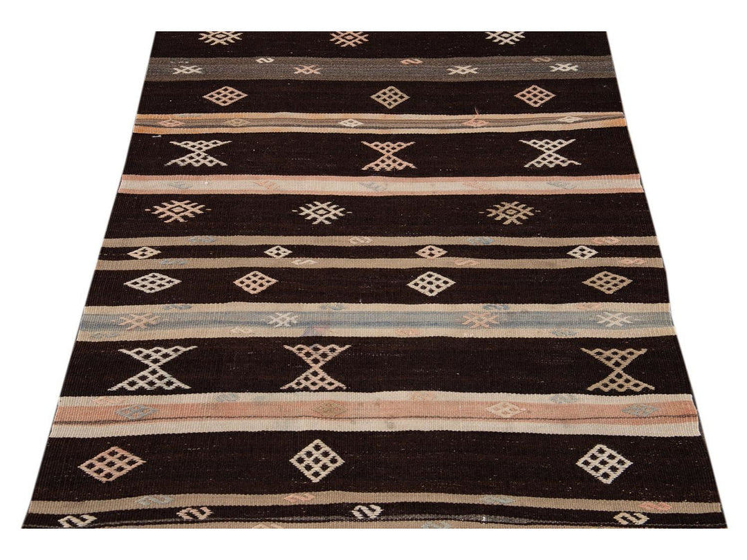 Vintage Kilim Wool Runner 3 X 9