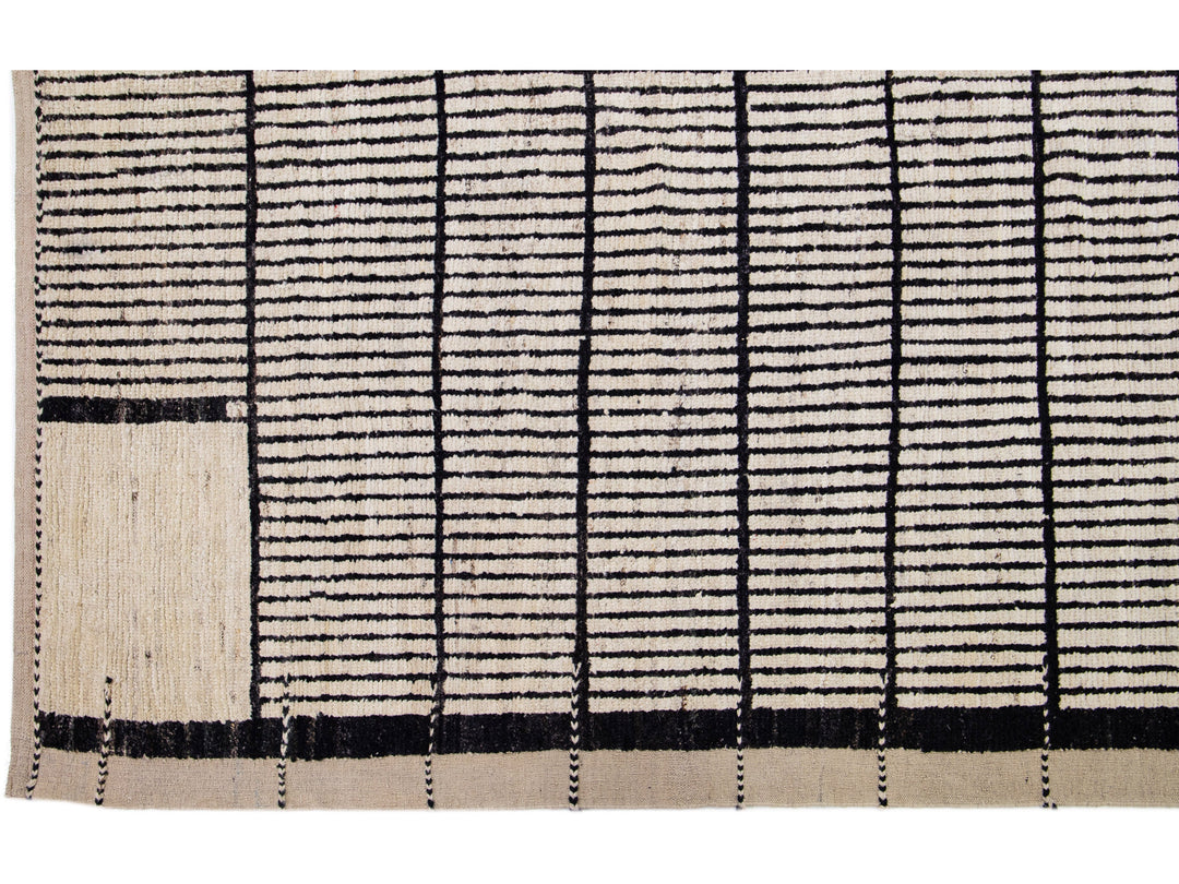 Modern Moroccan Wool Rug 10 X 15