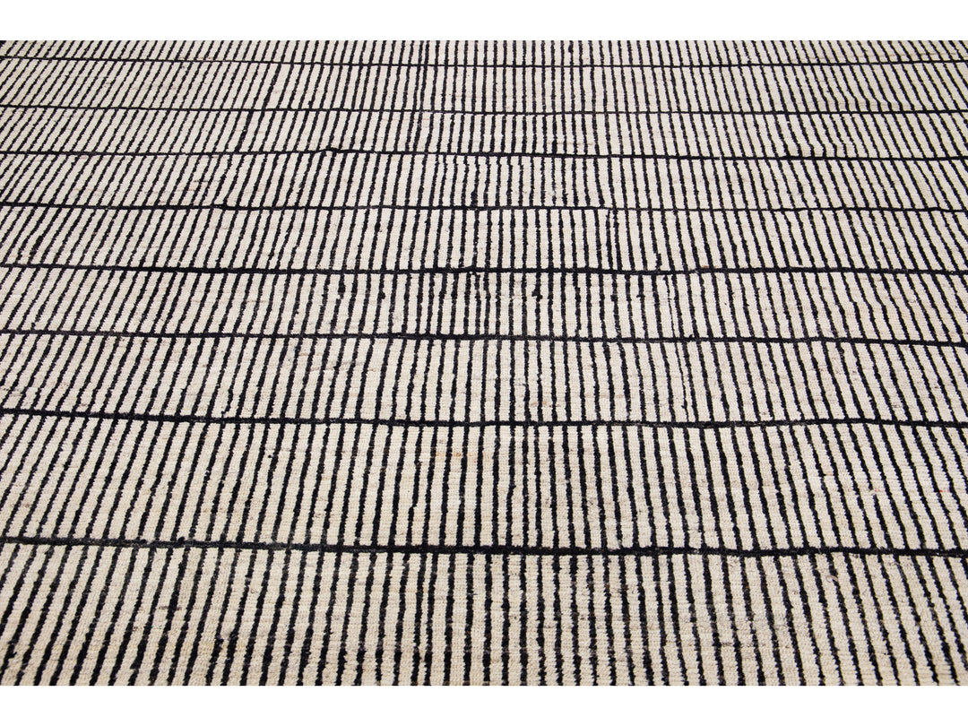 Modern Moroccan Wool Rug 10 X 15