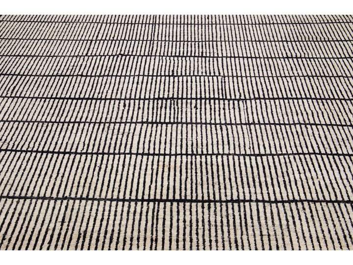 Modern Moroccan Wool Rug 10 X 15