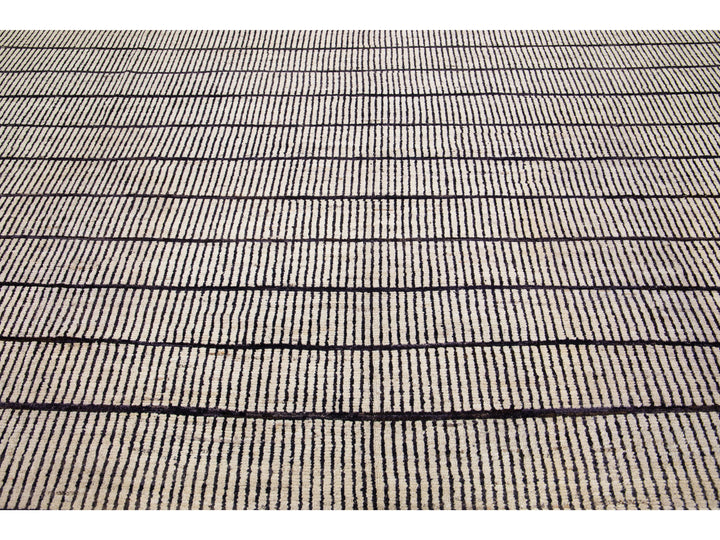 Modern Moroccan Wool Rug 13 X 15