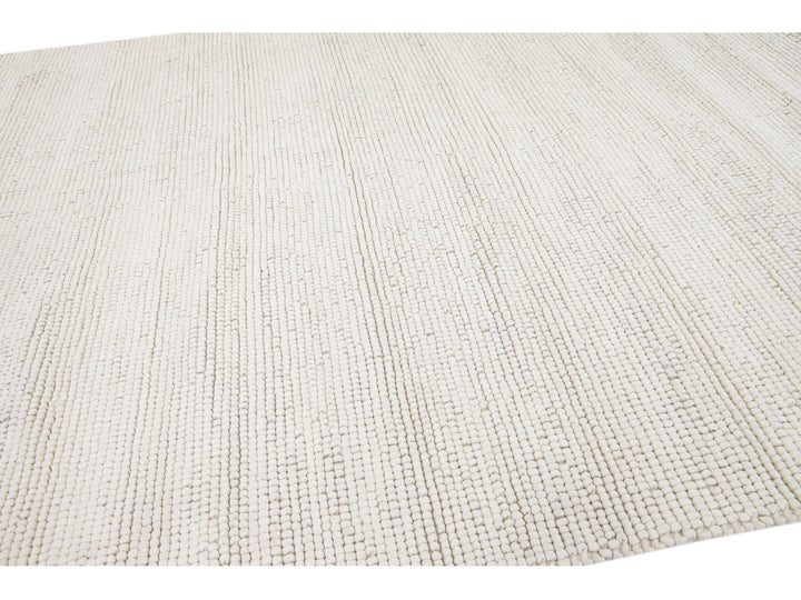 Modern Felted Texture Wool Rug 9 X 12