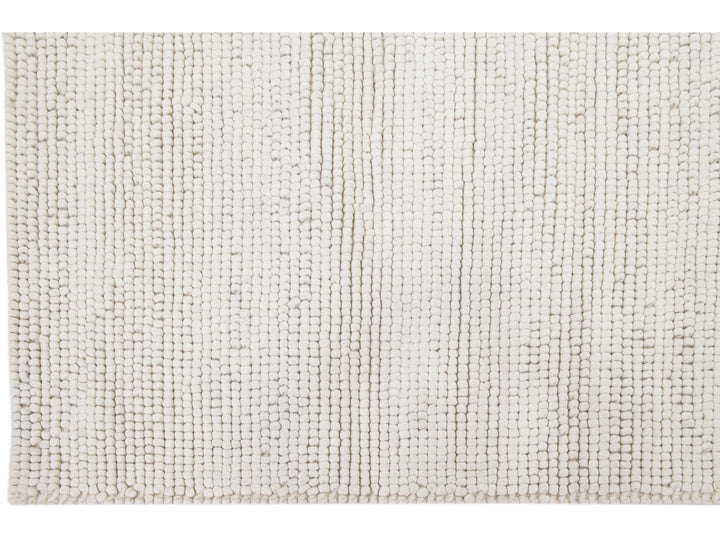 Modern Felted Texture Wool Rug 9 X 12