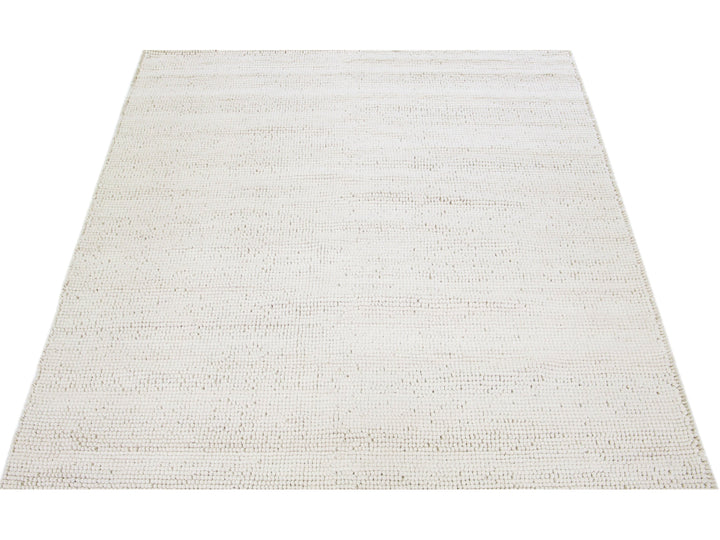 Modern Felted Texture Wool Rug 9 X 12