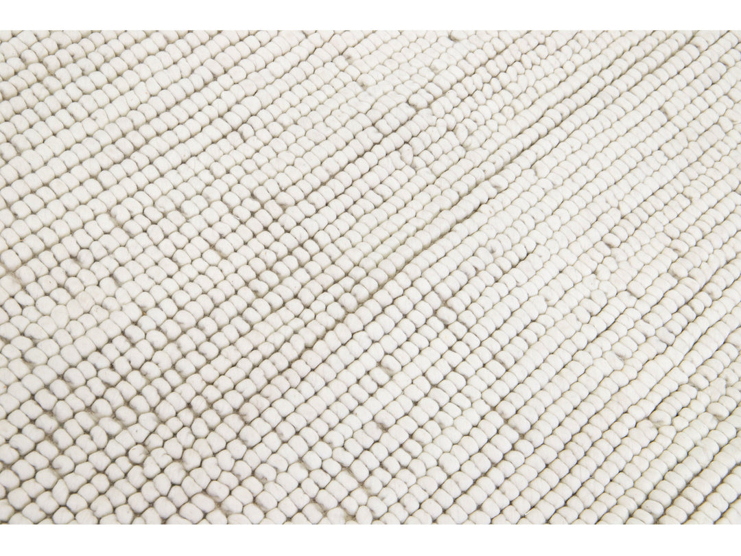 Modern Felted Texture Wool Rug 9 X 12