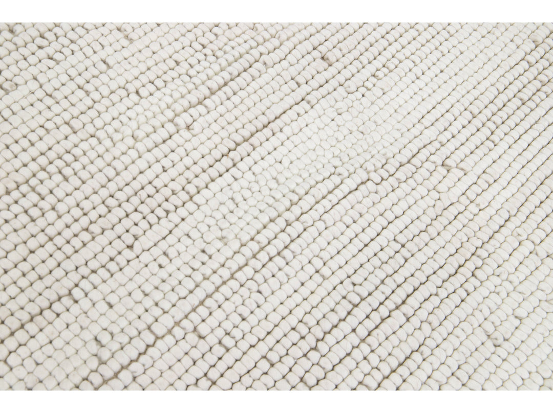 Modern Felted Texture Wool Rug 10 X 14