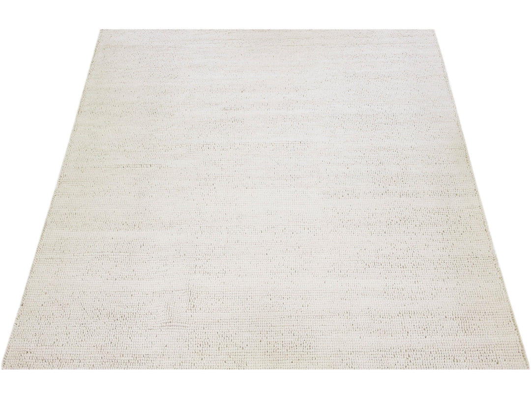 Modern Felted Texture Wool Rug 12 X 15