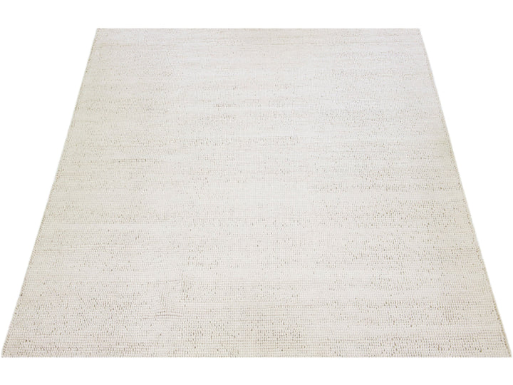 Modern Felted Texture Wool Rug 12 X 15