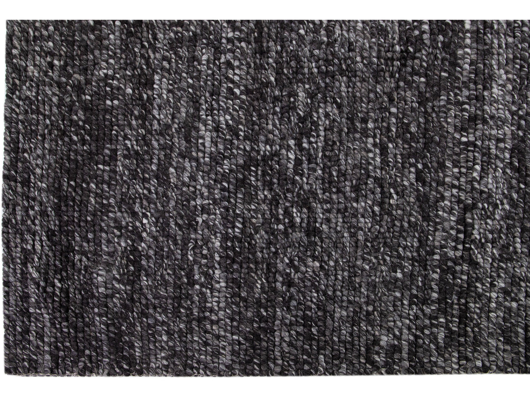 Modern Felted Texture Wool Rug 9 X 12
