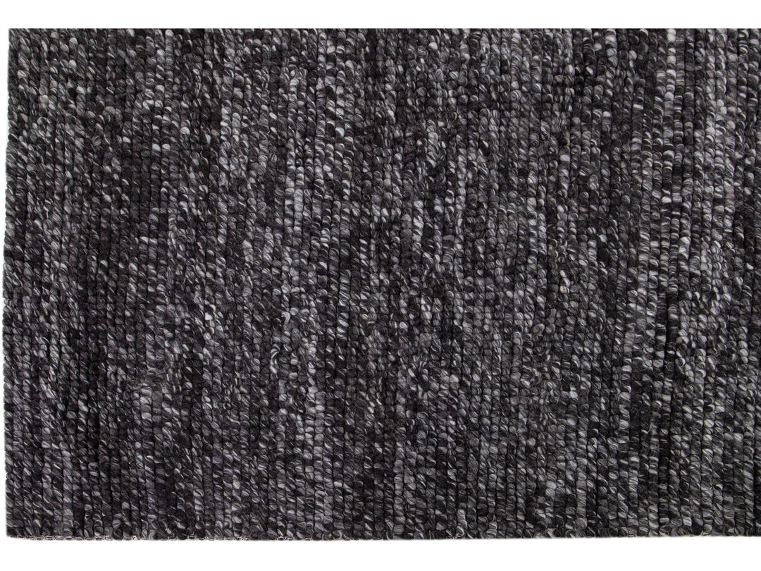 Modern Felted Texture Wool Rug 9 X 12