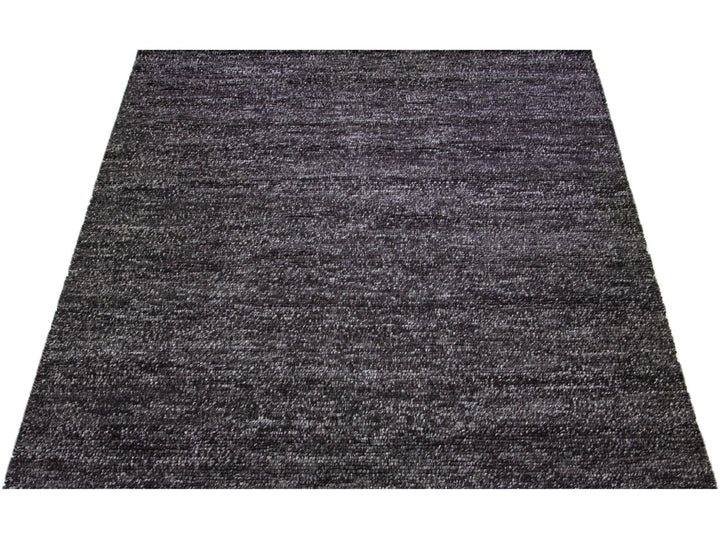 Modern Felted Texture Wool Rug 10 X 14