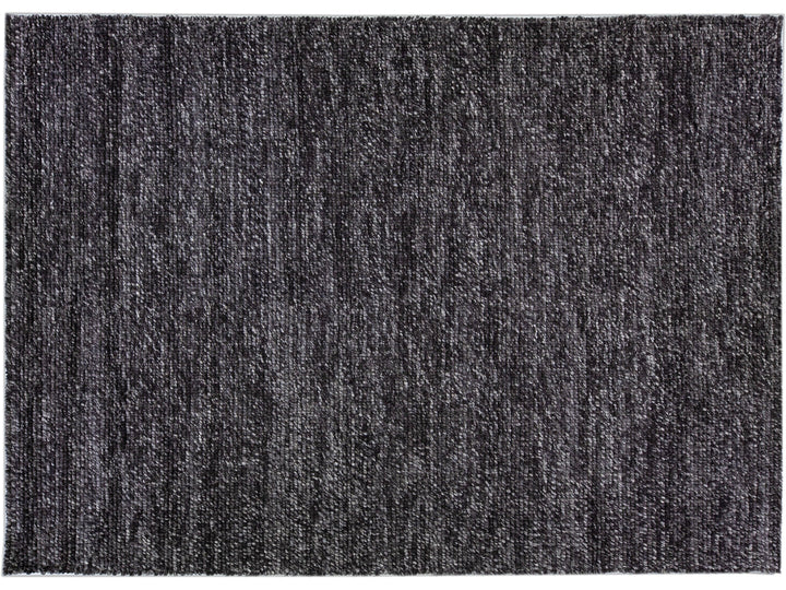 Modern Felted Texture Wool Rug 10 X 14