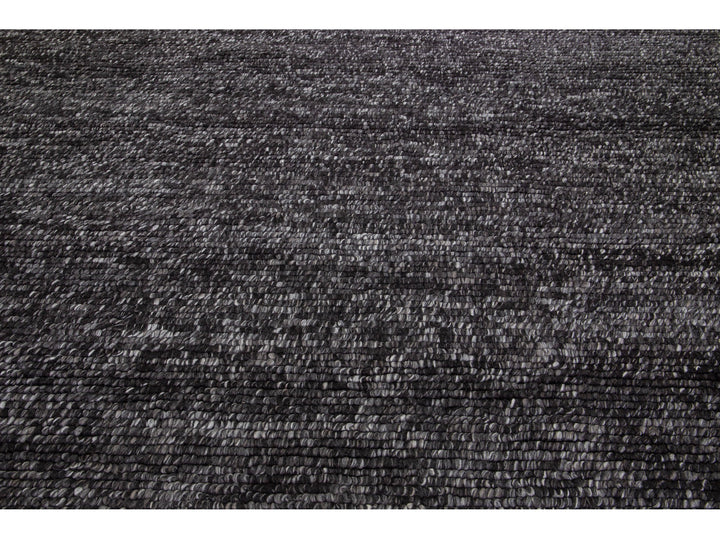 Modern Felted Texture Wool Rug 12 X 15