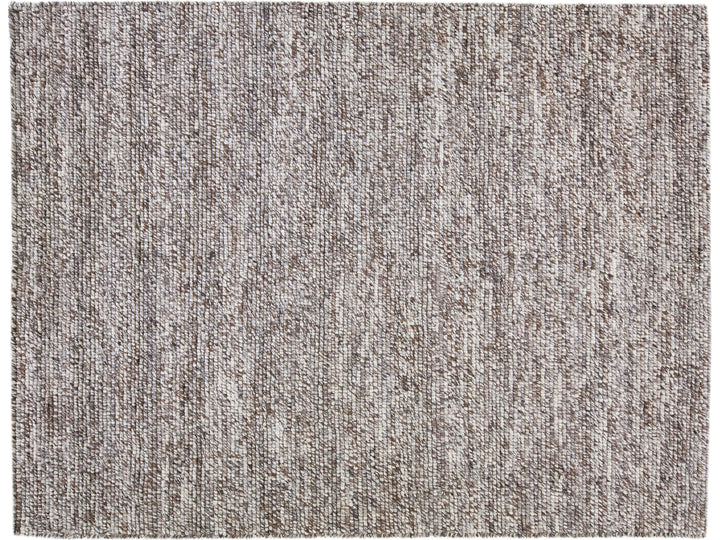 Modern Textured/Felt Wool Rug 9 X 12