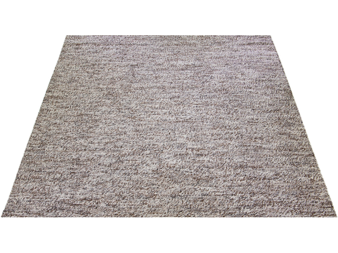 Modern Felted Texture Wool Rug 12 X 15