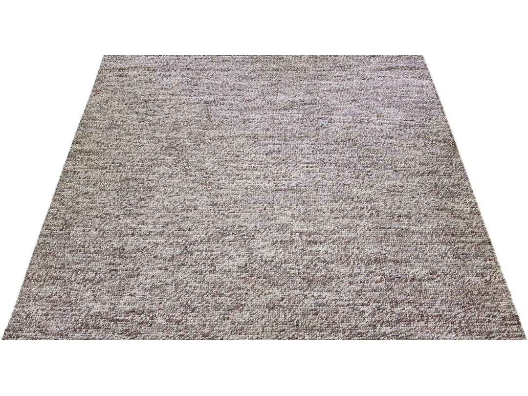 Modern Felted Texture Wool Rug 12 X 15