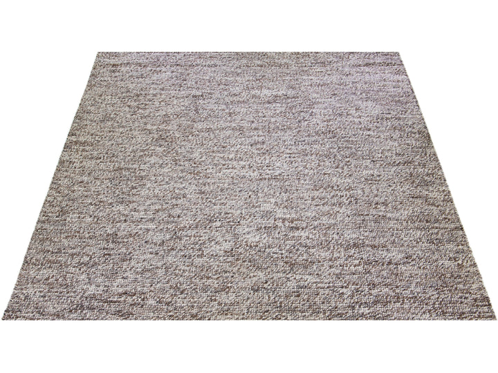 Modern Felted Texture Wool Rug 12 X 15