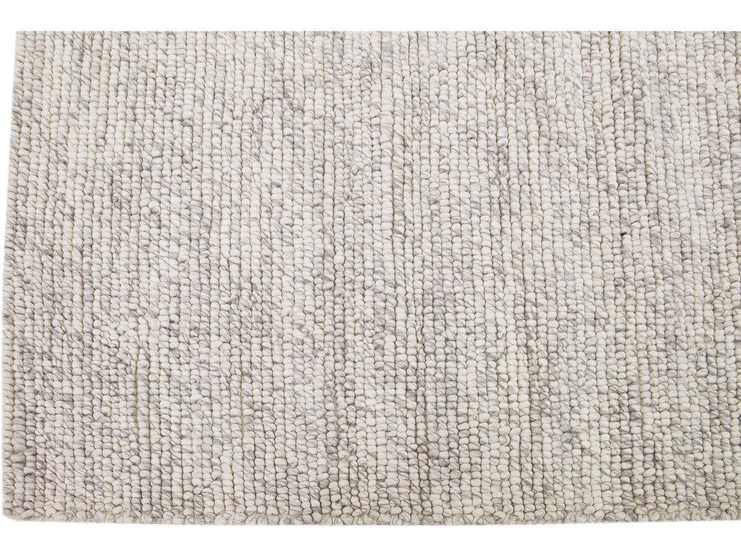 Modern Felted Texture Wool Rug 9 X 12