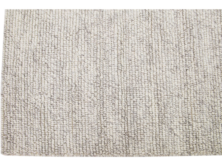 Modern Felted Texture Wool Rug 9 X 12