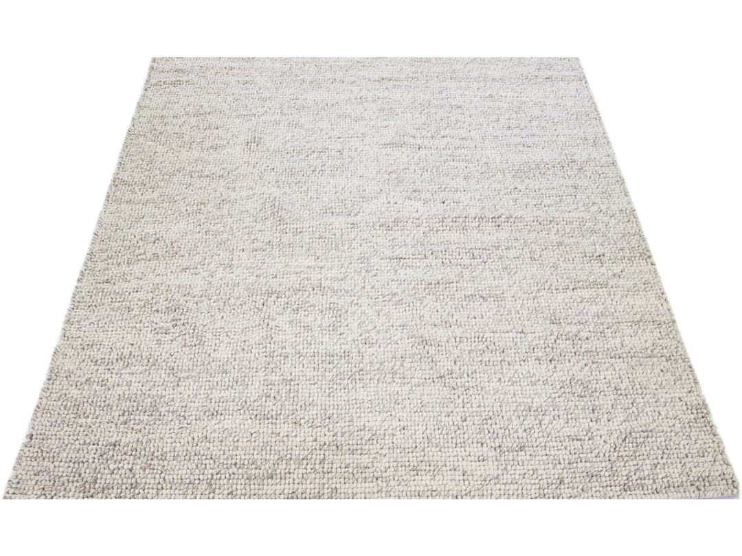 Modern Felted Texture Wool Rug 9 X 12
