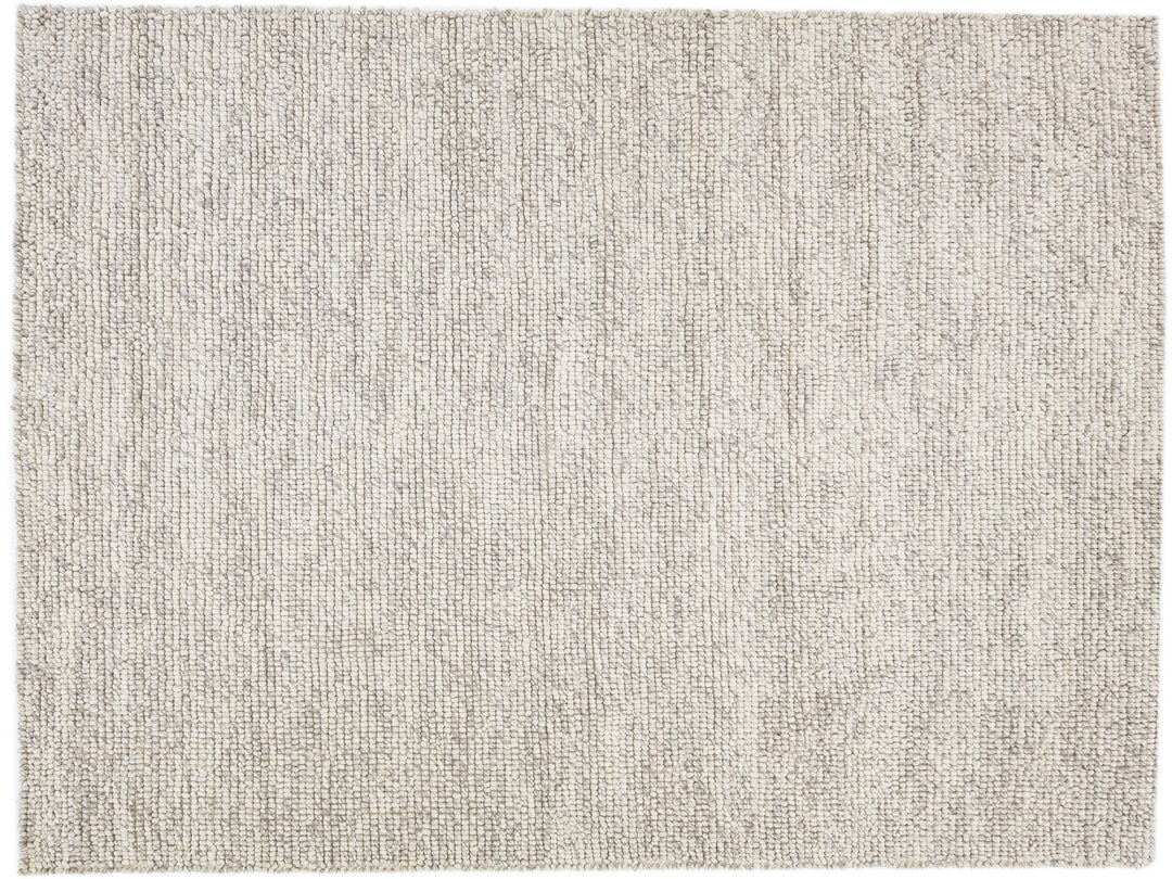 Modern Felted Texture Wool Rug 9 X 12
