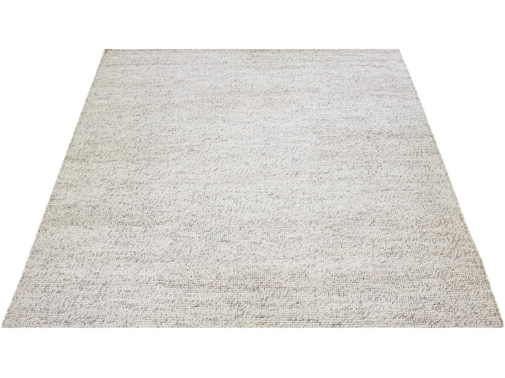 Modern Felted Texture Wool Rug 10 X 14