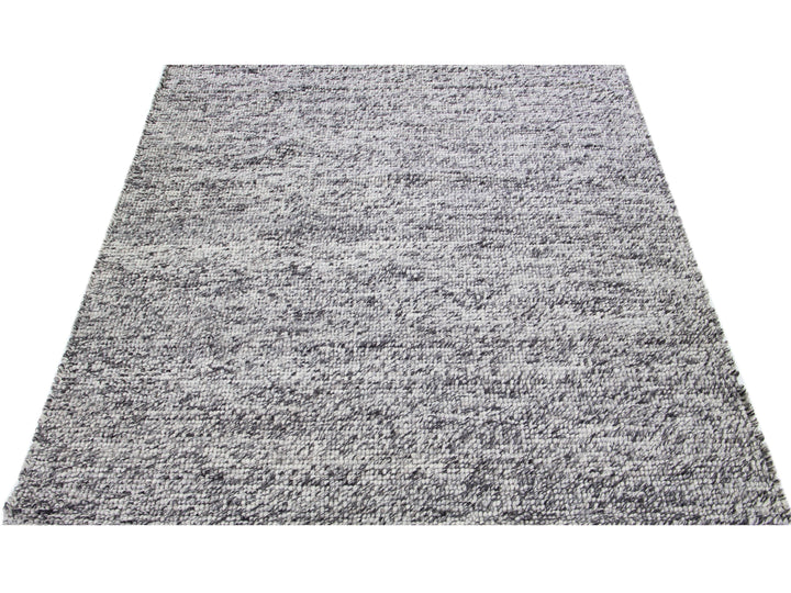 Modern Felted Texture Wool Rug 9 X 12