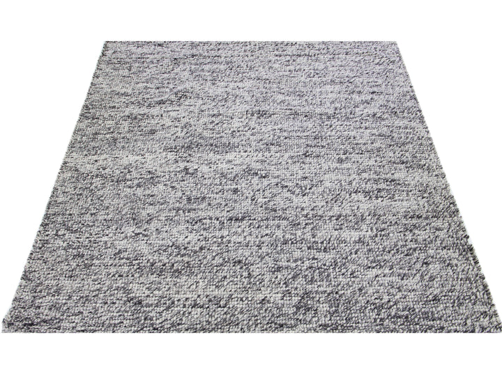 Modern Felted Texture Wool Rug 9 X 12