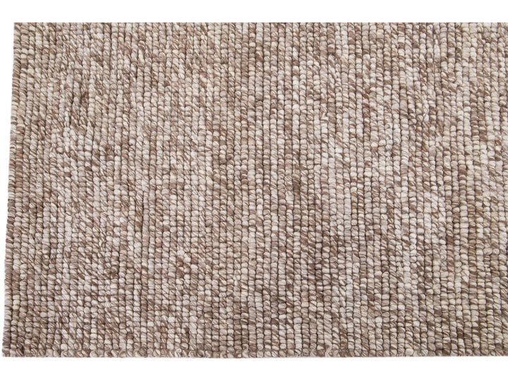 Modern Felted Texture Wool Rug 9 X 12