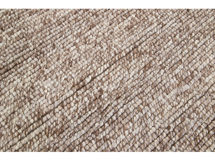 Modern Felted Texture Wool Rug 9 X 12