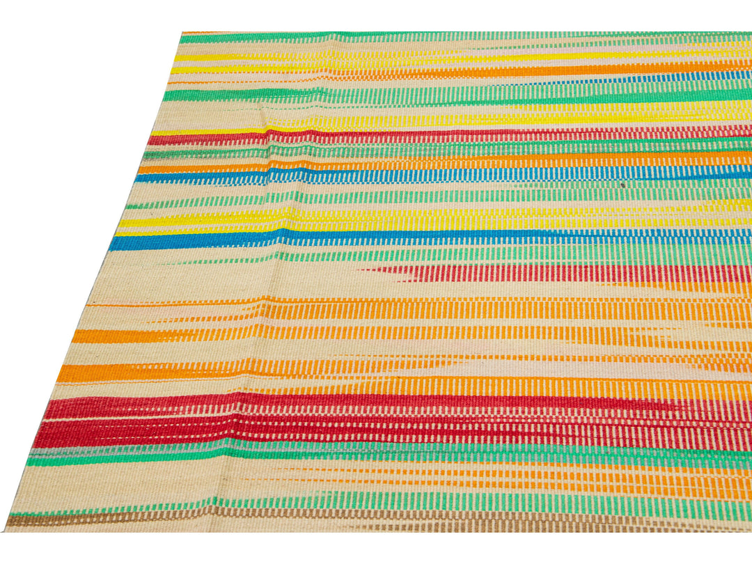 Modern Kilim Wool Rug 10 X 13