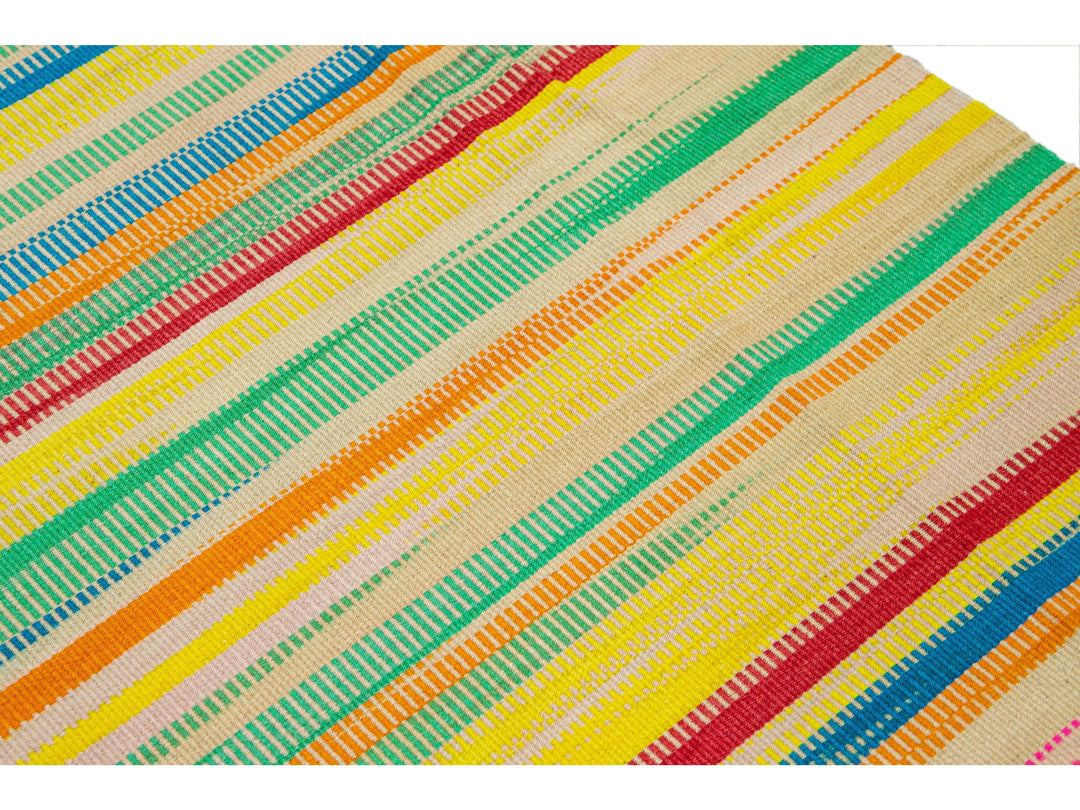 Modern Kilim Wool Rug 10 X 13