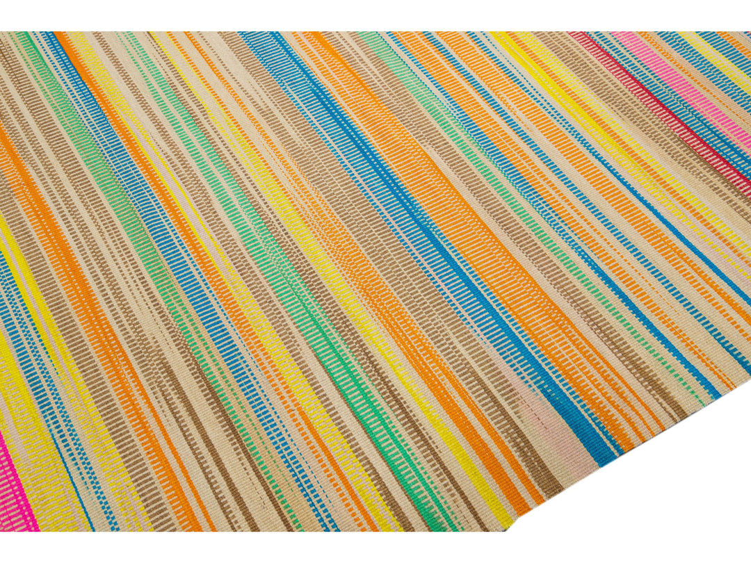 Modern Kilim Wool Rug 10 X 13