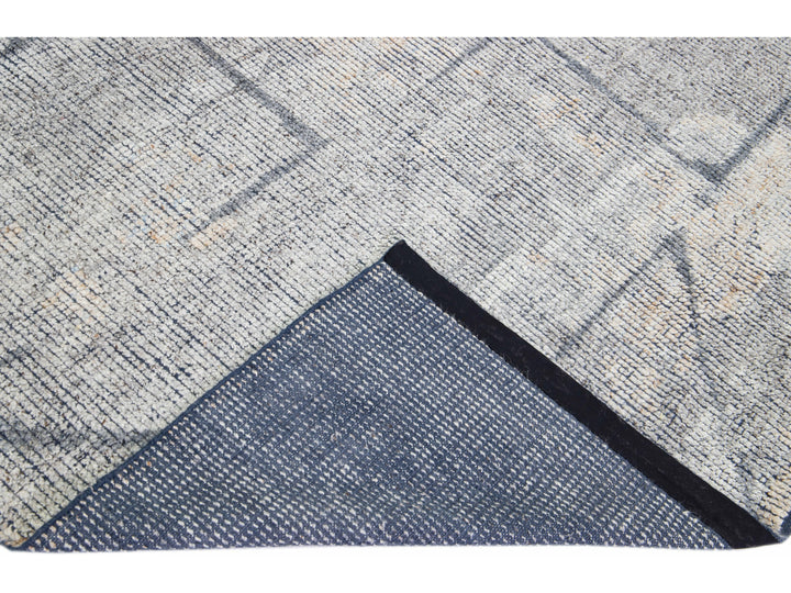 Modern Moroccan Wool Rug 10 X 14