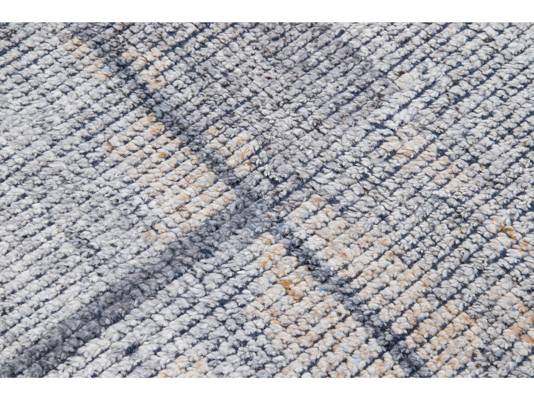 Modern Moroccan Wool Rug 10 X 14
