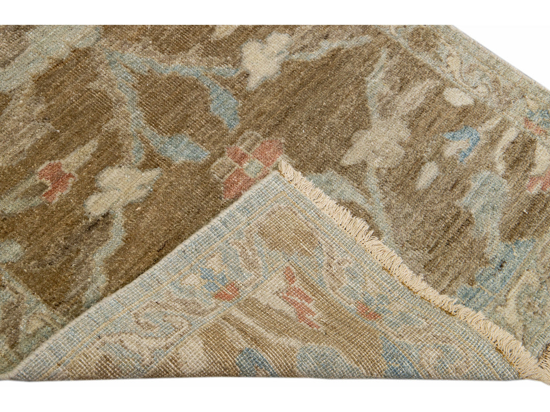 Modern Sultanabad Wool Runner 3 X 26