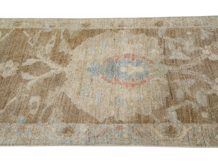 Modern Sultanabad Wool Runner 3 X 26