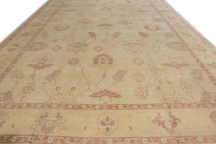21st Century Contemporary Turkish Oushak Rug 12 X 19