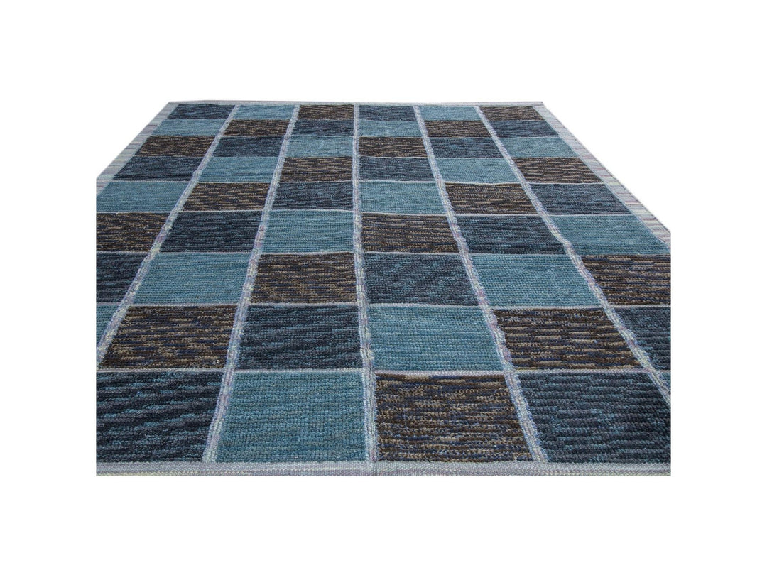 Modern Swedish Square Wool Rug 10 X 11
