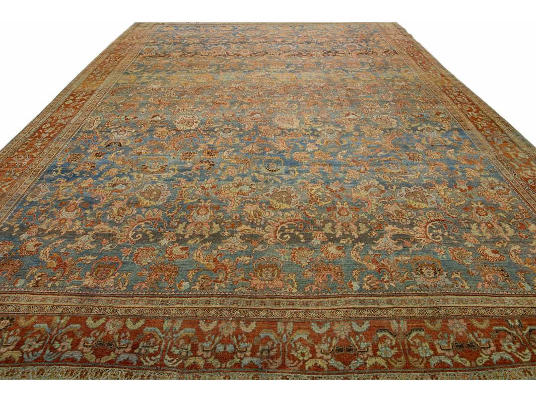 Antique Bidjar Wool Rug 12 X 19