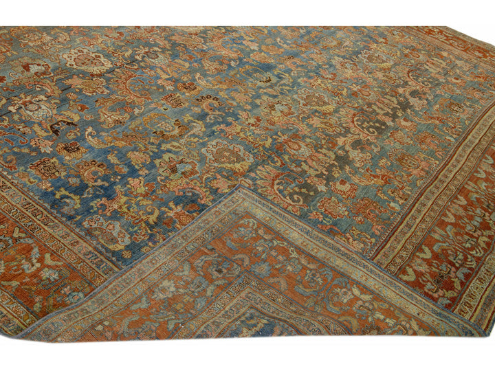 Antique Bidjar Wool Rug 12 X 19
