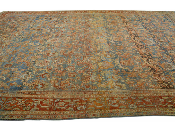 Antique Bidjar Wool Rug 12 X 19