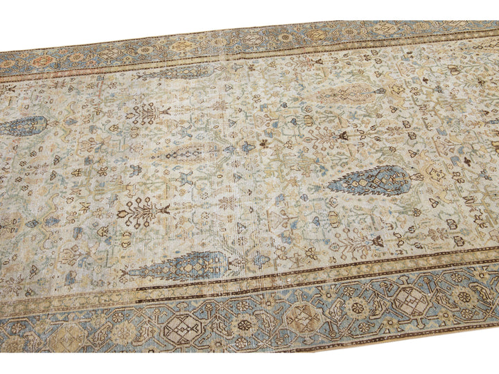 Antique Malayer Wool Rug 5 X 12