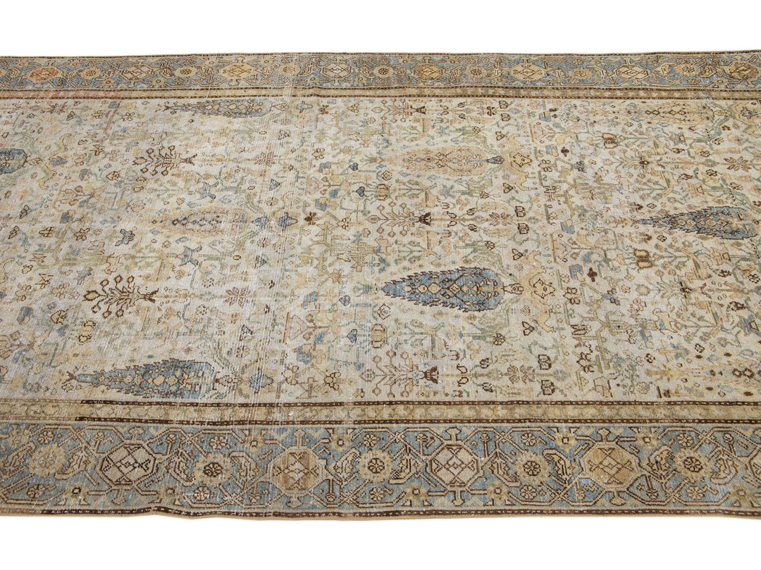 Antique Malayer Wool Rug 5 X 12