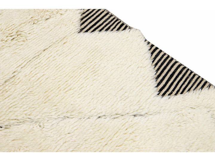 Modern Moroccan Shag Wool Rug 10 X 14