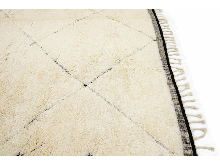 Modern Moroccan Shag Wool Rug 10 X 14